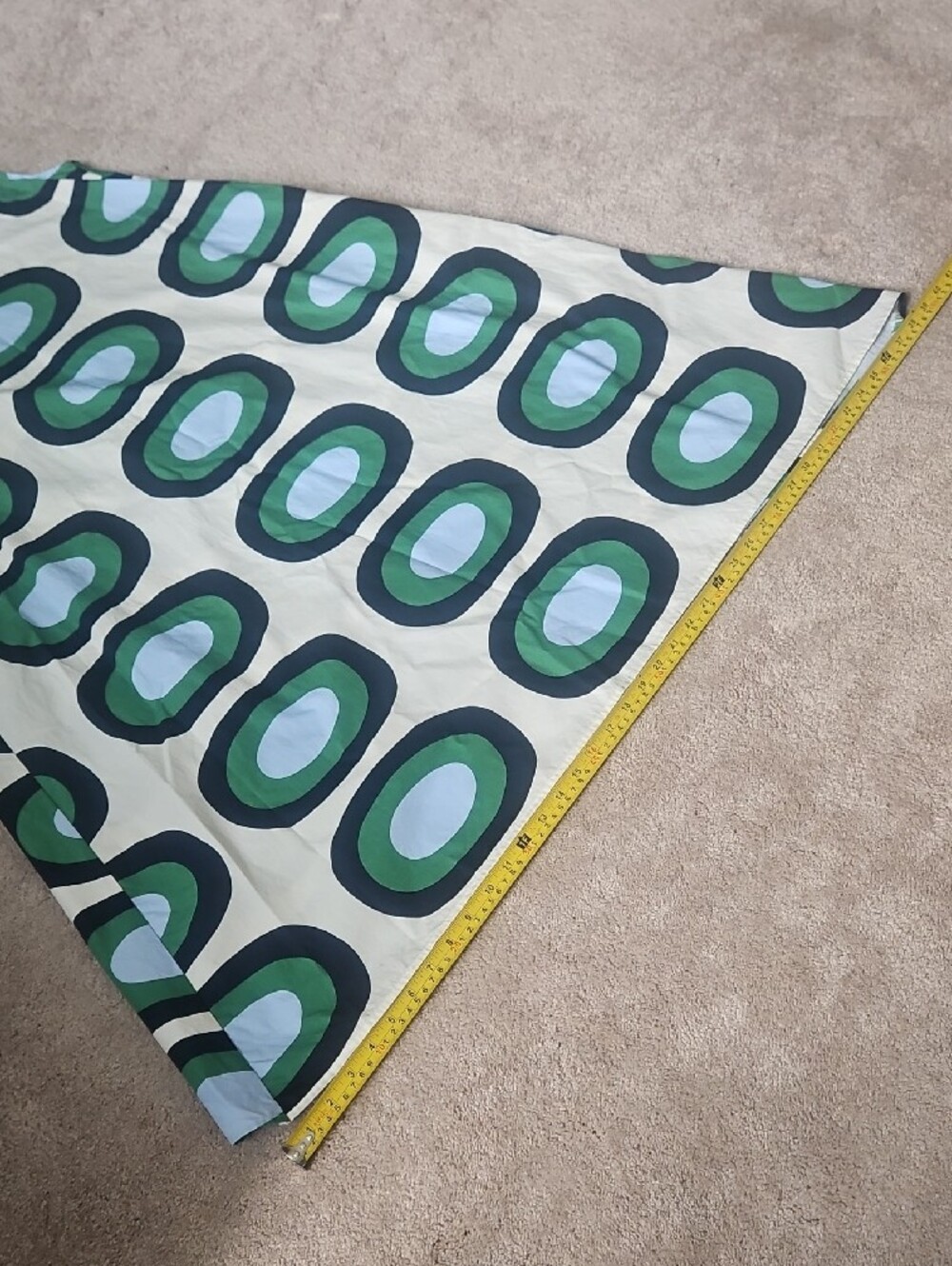 Marimekko Uniqlo Green Blue Oval Print Maxi Dress - Picture 7 of 16